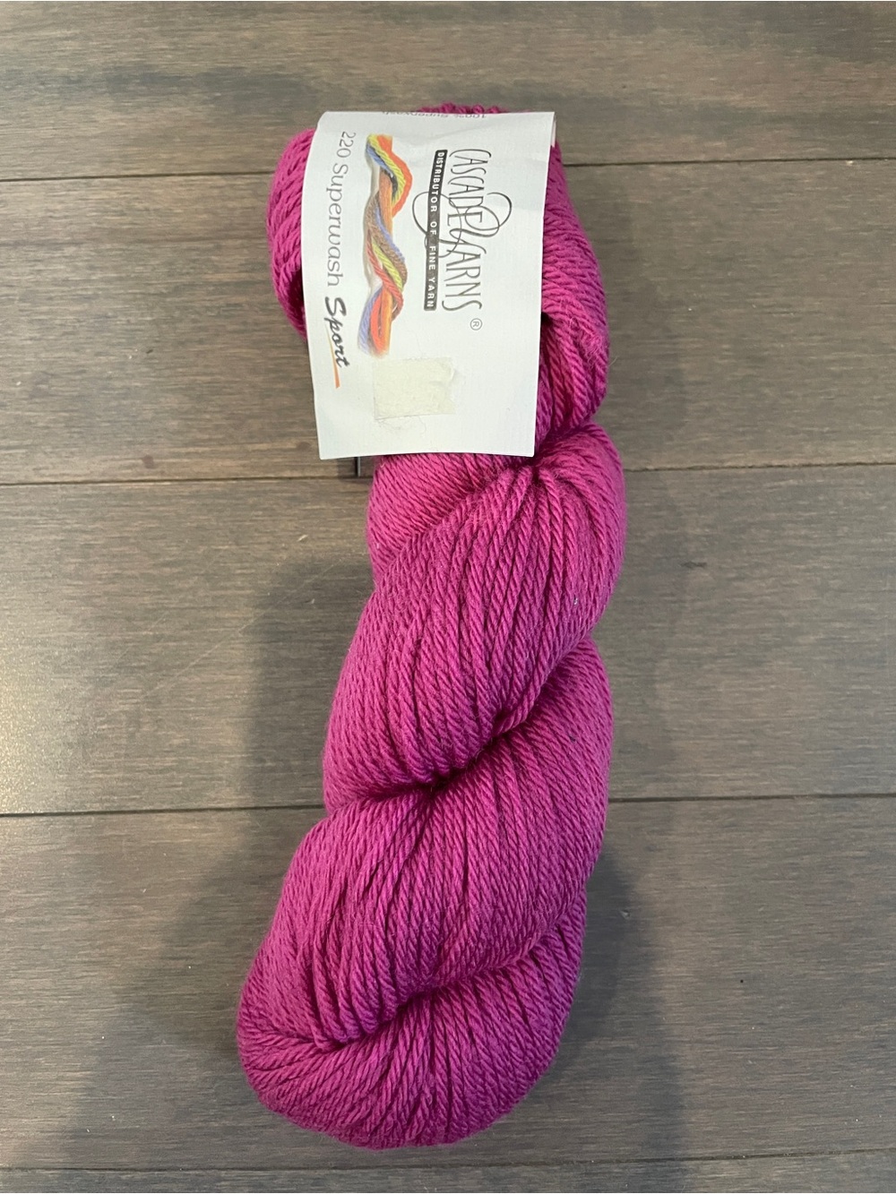 Superwash Sport Yarn Fuchsia Pink